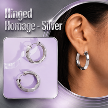 Load image into Gallery viewer, Paparazzi ♥ Hinged Homage - Silver ♥ E1899