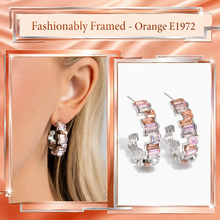 Load image into Gallery viewer, Paparazzi ♥ Fashionably Framed - Orange ♥ Post E1972