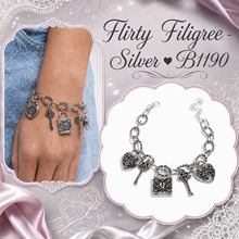 Load image into Gallery viewer, Paparazzi ♥ Flirty Filigree - Silver ♥ B1190
