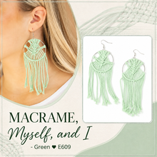 Load image into Gallery viewer, Paparazzi ♥ MACRAME, Myself, and I - Green ♥ E609