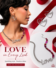Load image into Gallery viewer, Paparazzi ♥ Lovely Heart Necklace &amp; Earring Set - White/Multi ♥ S224