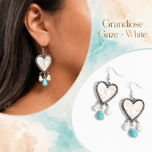 Load image into Gallery viewer, Paparazzi ♥ Grandiose Gaze - White ♥ E1986