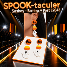 Load image into Gallery viewer, Paparazzi ♥ SPOOK-taculer Sashay - Earrings ♥ Post E2043