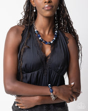 Load image into Gallery viewer, Paparazzi ♥ Pearly Patron Necklace &amp; Pearly Passenger Bracelet - Blue Set  ♥ S192