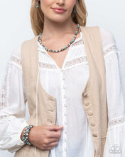 Load image into Gallery viewer, Paparazzi ♥ Southwestern Story Necklace &amp; Southwestern Surprise Bracelet - Blue Set ♥ S205