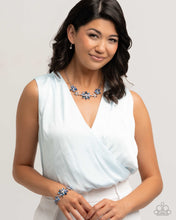 Load image into Gallery viewer, Paparazzi ♥ Floral Feature Necklace &amp; Floral Factor Bracelet - Blue Set ♥ S202