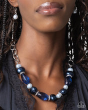 Load image into Gallery viewer, Paparazzi ♥ Pearly Patron Necklace &amp; Pearly Passenger Bracelet - Blue Set  ♥ S192