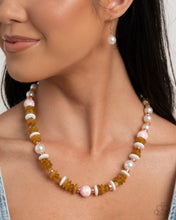 Load image into Gallery viewer, Paparazzi ♥ Porcelain Pizzazz Necklace &amp;  Porcelain Pattern Bracelet  - Pink Set ♥ S180