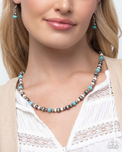 Load image into Gallery viewer, Paparazzi ♥ Southwestern Story Necklace &amp; Southwestern Surprise Bracelet - Blue Set ♥ S205