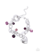 Load image into Gallery viewer, Paparazzi ♥ Seesaw Statement Necklace &amp; Seesaw Shimmer Bracelet - Purple Set ♥ S184