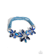 Load image into Gallery viewer, Paparazzi ♥ Floral Feature Necklace &amp; Floral Factor Bracelet - Blue Set ♥ S202