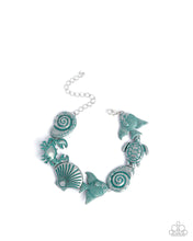 Load image into Gallery viewer, Paparazzi ♥ Coastal Shelf Necklace &amp; Coastal Cay Bracelet - Blue Set ♥ S208