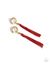 Load image into Gallery viewer, Paparazzi ♥ Corded Champion Necklace &amp; Corded Character Post Earrings - Red Set ♥ S181