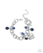 Load image into Gallery viewer, Paparazzi ♥  Seesaw Statement Necklace &amp; Seesaw Shimmer Bracelet - Blue  ♥ 2-Piece Set S178