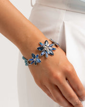 Load image into Gallery viewer, Paparazzi ♥ Floral Feature Necklace &amp; Floral Factor Bracelet - Blue Set ♥ S202