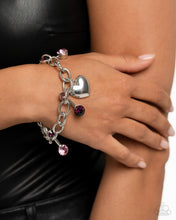 Load image into Gallery viewer, Paparazzi ♥ Seesaw Statement Necklace &amp; Seesaw Shimmer Bracelet - Purple Set ♥ S184