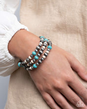 Load image into Gallery viewer, Paparazzi ♥ Southwestern Story Necklace &amp; Southwestern Surprise Bracelet - Blue Set ♥ S205