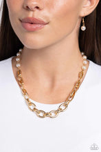 Load image into Gallery viewer, Paparazzi ♥ Duel Daydream - Gold ♥ Necklace EX44