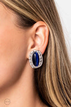 Load image into Gallery viewer, Paparazzi ♥ Shimmery Statement - Blue ♥ Clip-On E1095