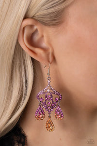 Paparazzi ♥ Chandelier Command - Multi/Orange ♥ E1100
