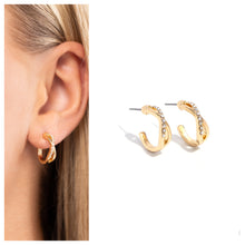 Load image into Gallery viewer, Paparazzi ♥ Horoscopic Helixes - Gold ♥ Post E1292