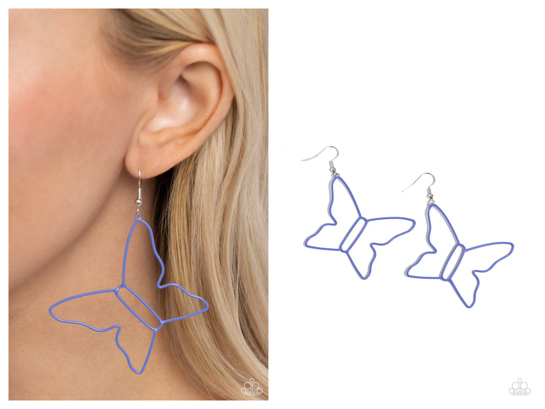 Paparazzi ♥ Soaring Silhouettes - Blue ♥ E1296