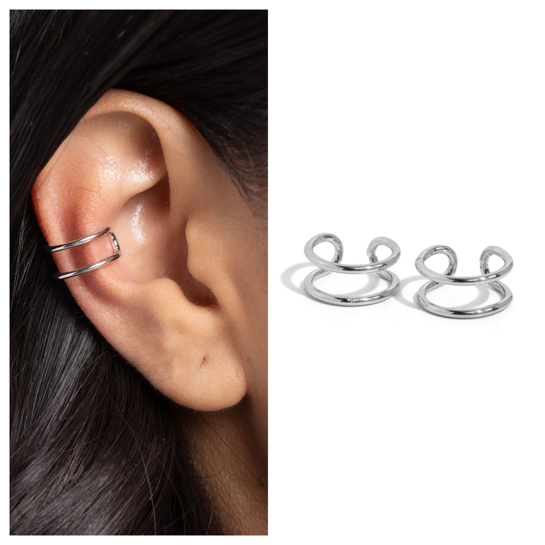 Paparazzi ♥ Metallic Moment - Silver ♥ Cuff E1303