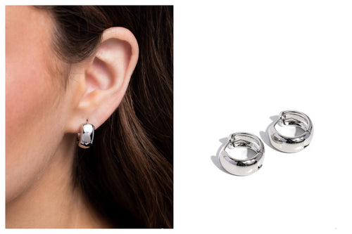 Paparazzi ♥ Hinged Halftime - Silver ♥ E1322