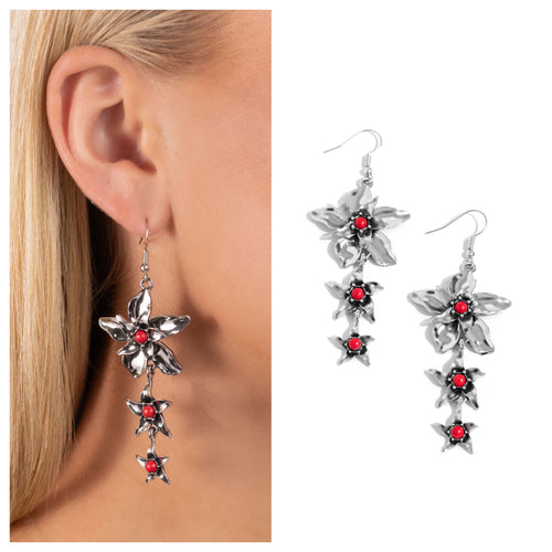 Paparazzi ♥ Tapered Tiers - Red ♥ E1349