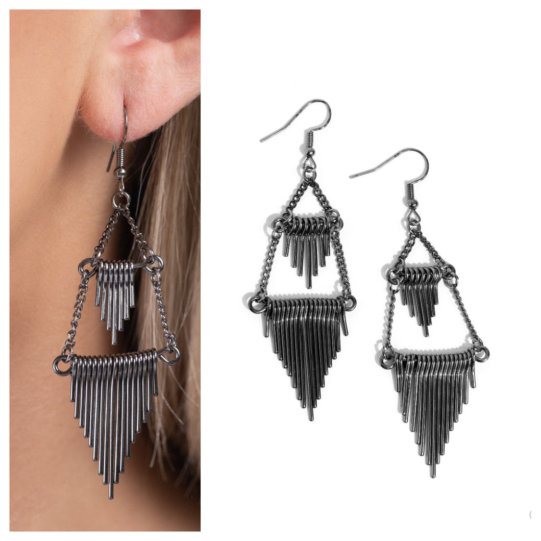 Paparazzi ♥ Greco Grotto - Black ♥ E1405