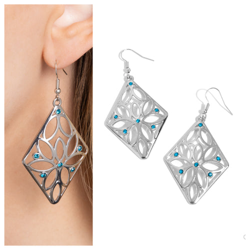 Paparazzi ♥ Pumped Up Posies - Blue ♥ E1406