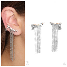 Load image into Gallery viewer, Paparazzi ♥ Fault Line Fringe - White ♥ Post E1411