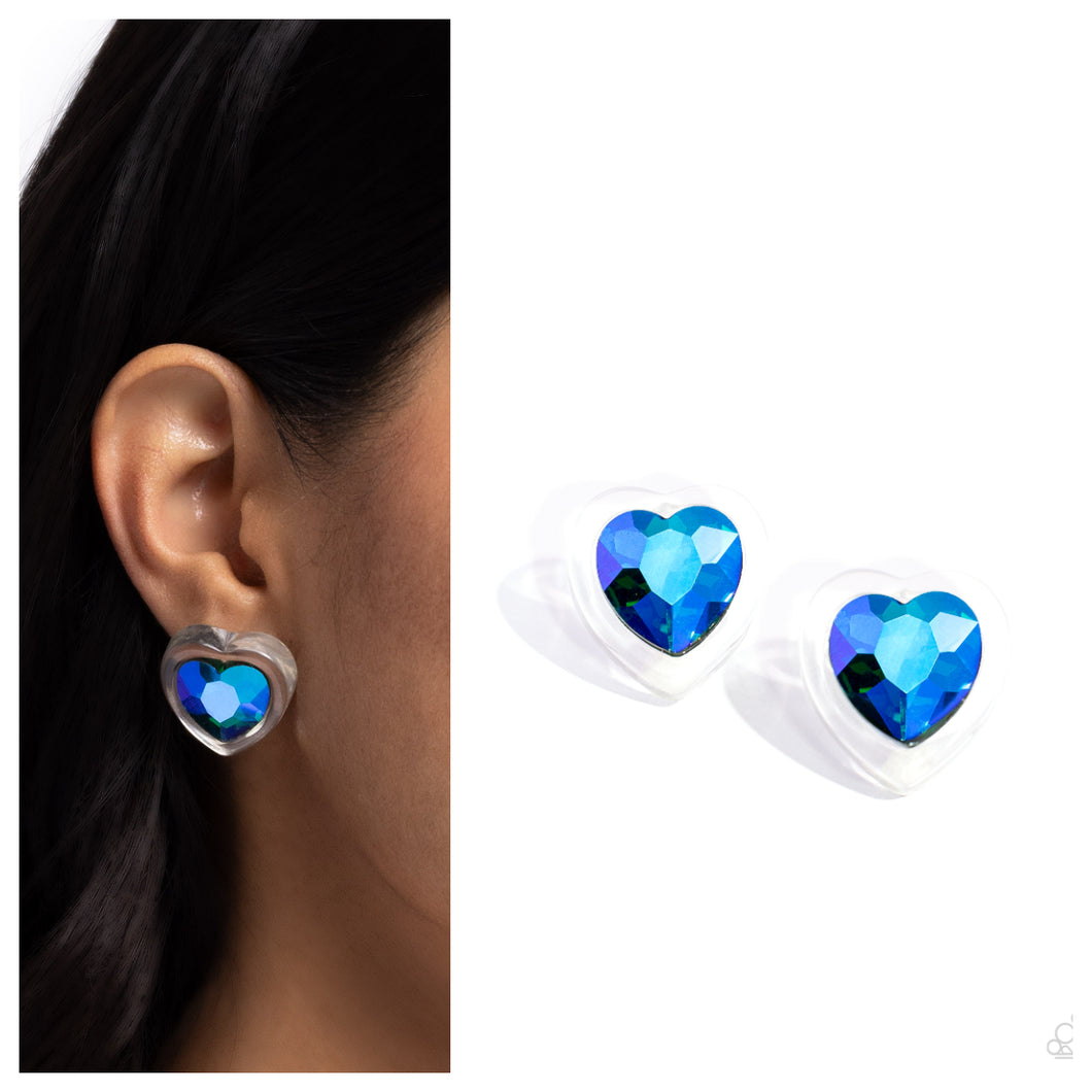 Paparazzi ♥ Heart-Pounding Haute - Green/Blue ♥ Post E1420