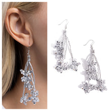 Load image into Gallery viewer, Paparazzi ♥ Petaled Precipitation - Silver ♥ E1430