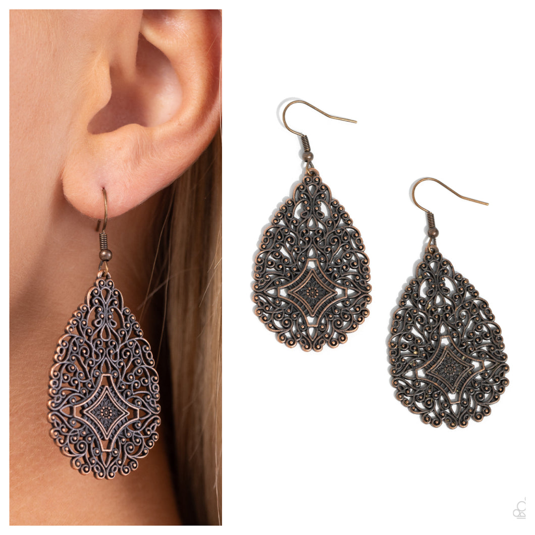 Paparazzi ♥ Meadow Magic - Copper ♥ E1444