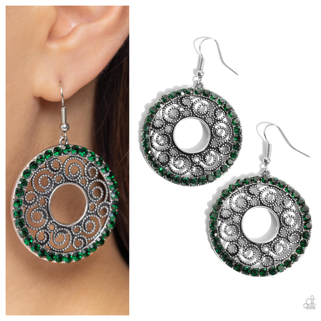 Paparazzi ♥ Whirly Whirlpool - Green ♥ E1446