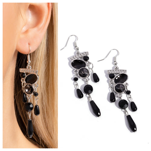 Paparazzi ♥ Triumphant Tassel - Black ♥ E1505