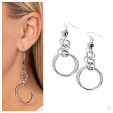 Load image into Gallery viewer, Paparazzi ♥ Glitzy Gesture - Silver ♥ E1510