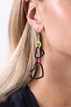 Load image into Gallery viewer, Paparazzi ♥ Cascading Crush - Black ♥ E1523