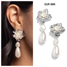 Load image into Gallery viewer, Paparazzi ♥ Esteemed Elite - White ♥ Clip-On E1538