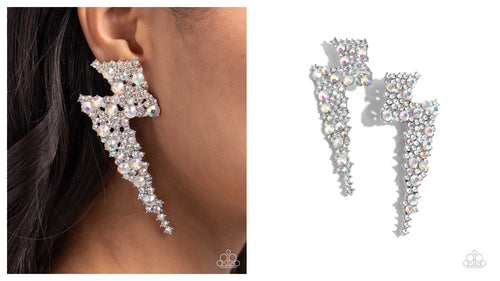 Paparazzi ♥ Electric Effulgence - White ♥ Post E1546