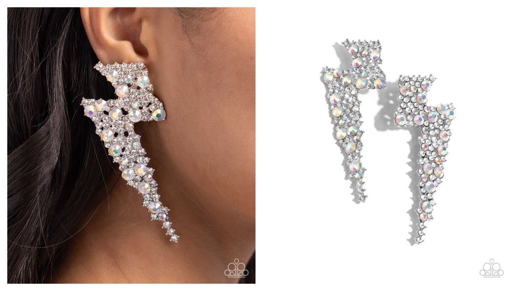 Paparazzi ♥ Electric Effulgence - White ♥ Post E1546