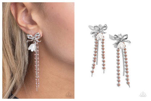 Paparazzi ♥ Garden Gain - Brown ♥ Post E1578