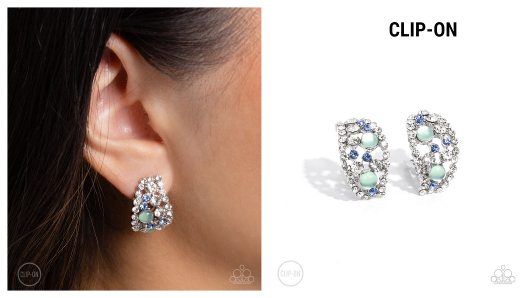 Paparazzi ♥ Elite Embrace - Green ♥ Clip-On E1613