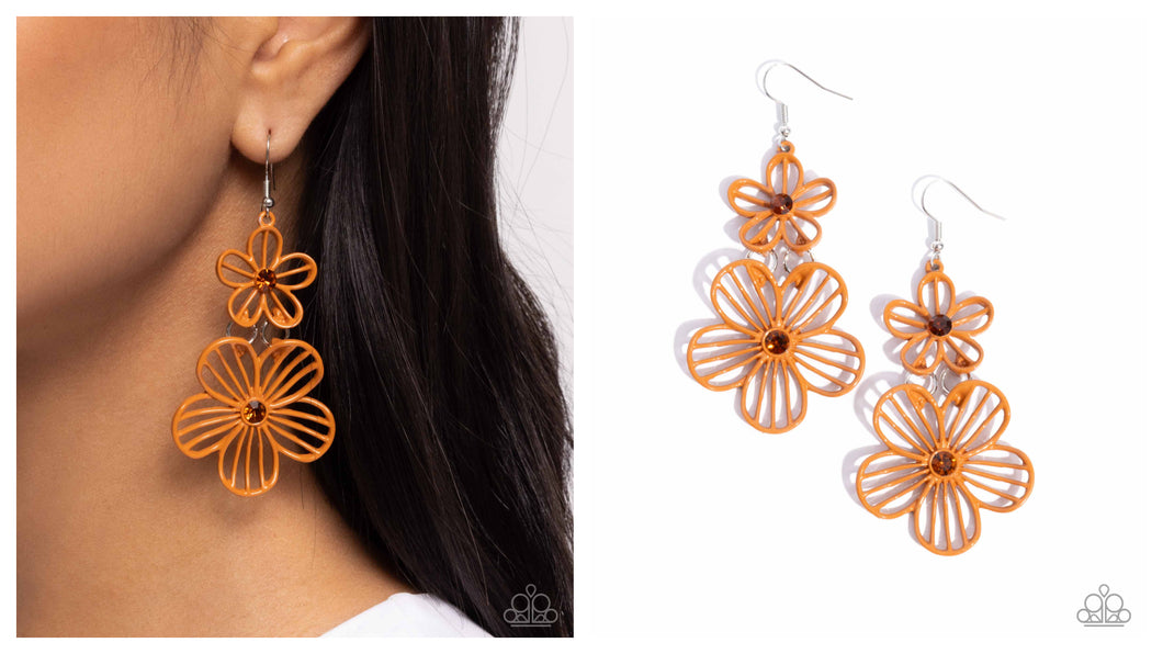 Paparazzi ♥ Textured Tiers - Orange ♥ E1614