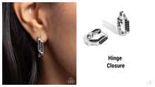 Load image into Gallery viewer, Paparazzi ♥ Warped Welcome - Black ♥ Hinge Post E1692