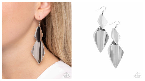 Paparazzi ♥ Skillfully Sheared - Silver ♥ E1696