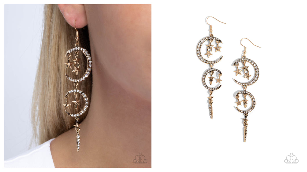 Paparazzi ♥ Celestial Cascade - Gold ♥ E1708