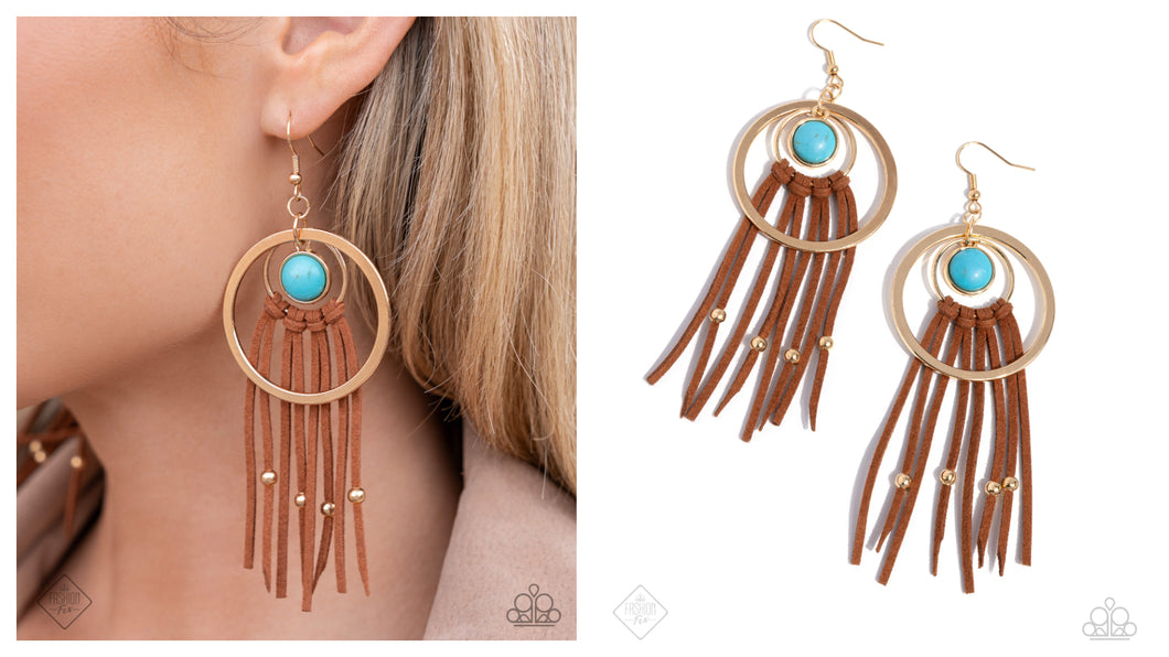 Paparazzi ♥ Texan Tapestry - Gold ♥ E1729