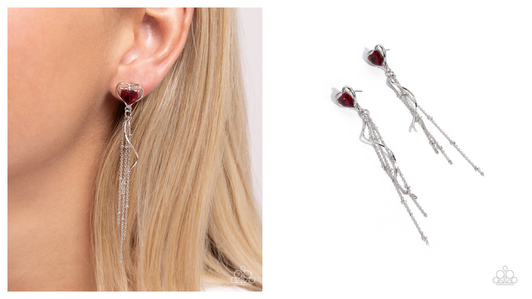 Paparazzi ♥ Simply Smitten - Red ♥ Post E1750